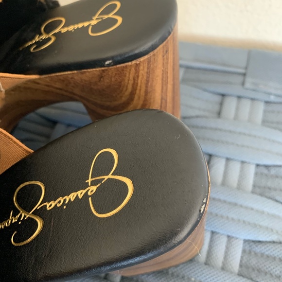 Jessica Simpson Fuzzy Animal Print Mules - Picture 9 of 11